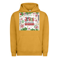Pigment Peanut Butter christian christmas  jesus the reason Urban Hoodie - MaliasSmallBusiness