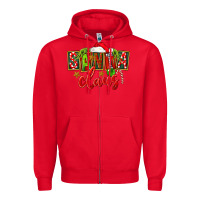 Red Christmas santa claus Zipper Hoodie - FaDigitalArtStudio