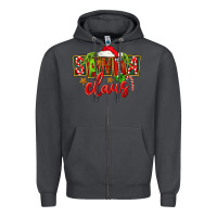 Smoke Christmas santa claus Zipper Hoodie - FaDigitalArtStudio