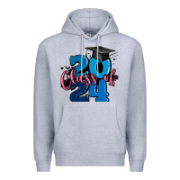 Heather Grey class of 2024 Premium Hoodie - MaliasSmallBusiness