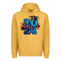 Mustard class of 2024 Premium Hoodie - MaliasSmallBusiness