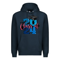 Navy class of 2024 Premium Hoodie - MaliasSmallBusiness