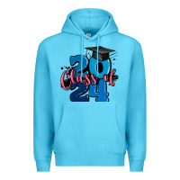 Ocean Blue class of 2024 Premium Hoodie - MaliasSmallBusiness