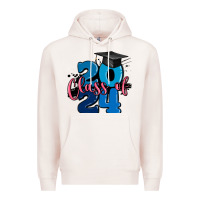 Pale Pink class of 2024 Premium Hoodie - MaliasSmallBusiness