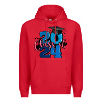 Red class of 2024 Premium Hoodie - MaliasSmallBusiness