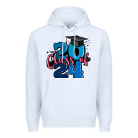 White class of 2024 Premium Hoodie - MaliasSmallBusiness