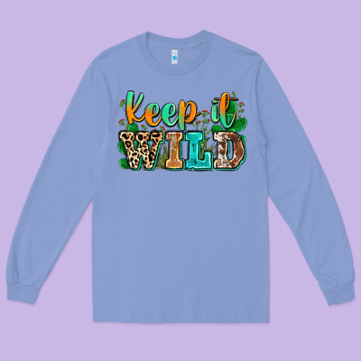 Keep It Wild Long Sleeve Tee Designed By Zillion Design Studio