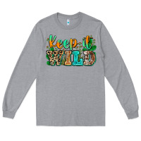 Heather Grey keep it wild Long Sleeve Tee - Zillion Design Studio