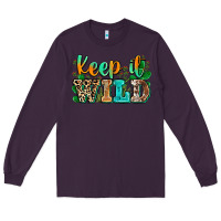 Plum keep it wild Long Sleeve Tee - Zillion Design Studio