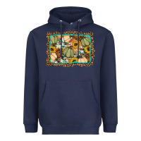 Navy Fall pumpkin Heavyweight Hoodie - Artiststas