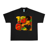 Black 1865 Juneteenth afro woman Urban Heavy Tee - RanaPortraitStore