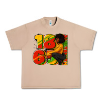 Burro 1865 Juneteenth afro woman Urban Heavy Tee - RanaPortraitStore