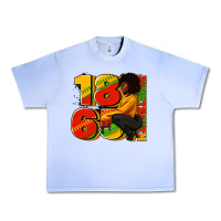 Grape Ice 1865 Juneteenth afro woman Urban Heavy Tee - RanaPortraitStore