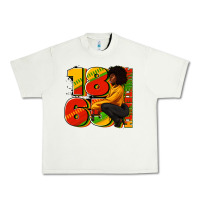 Pistachio 1865 Juneteenth afro woman Urban Heavy Tee - RanaPortraitStore