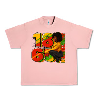 Salmon 1865 Juneteenth afro woman Urban Heavy Tee - RanaPortraitStore