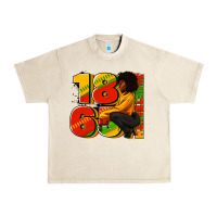 Sandshell 1865 Juneteenth afro woman Urban Heavy Tee - RanaPortraitStore