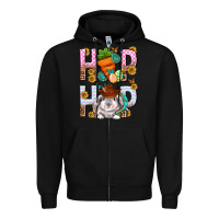 Black Western Hip hop Bunny Zipper Hoodie - Neo Western
