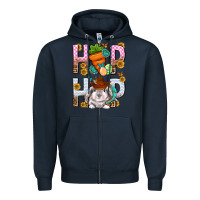 Navy Western Hip hop Bunny Zipper Hoodie - Neo Western
