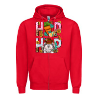 Red Western Hip hop Bunny Zipper Hoodie - Neo Western