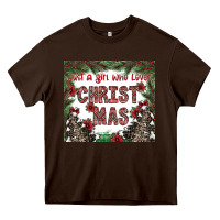 Just A Girl Who Loves Christmas Heavy Core Tee | Teevron