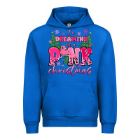 Cobalt i'm dreaming of a pink christmas flamingo Urban Hoodie - MaliasSmallBusiness