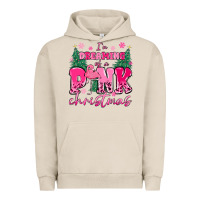 Pigment French Oak i'm dreaming of a pink christmas flamingo Urban Hoodie - MaliasSmallBusiness
