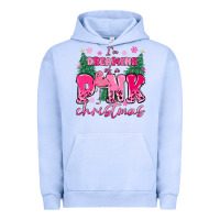 Pigment Grape Ice i'm dreaming of a pink christmas flamingo Urban Hoodie - MaliasSmallBusiness