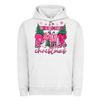 Pigment Lunar Rock i'm dreaming of a pink christmas flamingo Urban Hoodie - MaliasSmallBusiness