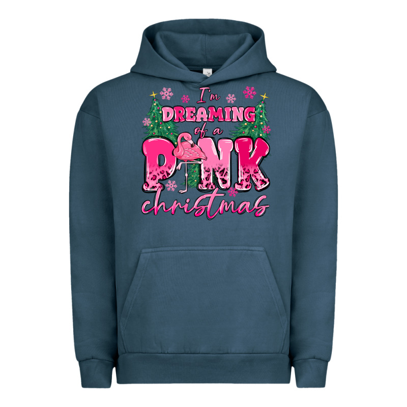 I'm Dreaming Of A Pink Christmas Flamingo Urban Hoodie by MaliasSmallBusiness | Teevron