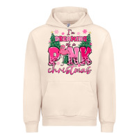 Sandshell i'm dreaming of a pink christmas flamingo Urban Hoodie - MaliasSmallBusiness
