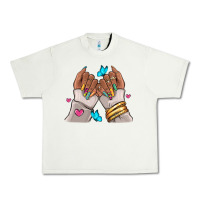 Pistachio Afro woman nail art Urban Heavy Tee - RanaPortraitStore