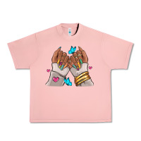Salmon Afro woman nail art Urban Heavy Tee - RanaPortraitStore