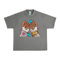 Tornado Afro woman nail art Urban Heavy Tee - RanaPortraitStore
