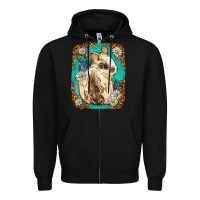 Black Western Rabbit Zipper Hoodie - Neo Western