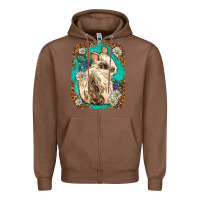 Chestnut Western Rabbit Zipper Hoodie - Neo Western
