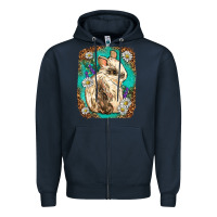 Navy Western Rabbit Zipper Hoodie - Neo Western