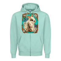 Seafoam Western Rabbit Zipper Hoodie - Neo Western
