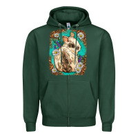 Sports Green Western Rabbit Zipper Hoodie - Neo Western
