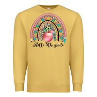 Antique Gold hello 5th grade Premium Sweatshirt - JahusDesignShop