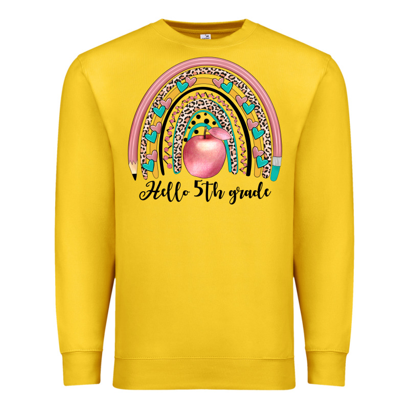 Hello 5th Grade Premium Sweatshirt by JahusDesignShop | Teevron