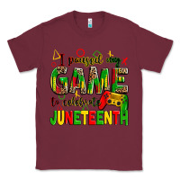Burgundy i paused my game to celebrate juneteenth Classic Tee - Zillion Design Studio