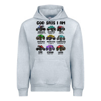 Heather Grey god says i am Urban Hoodie - MaliasSmallBusiness
