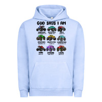 Pigment Grape Ice god says i am Urban Hoodie - MaliasSmallBusiness