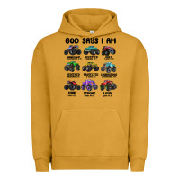Pigment Peanut Butter god says i am Urban Hoodie - MaliasSmallBusiness