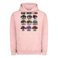 Pigment Salmon god says i am Urban Hoodie - MaliasSmallBusiness