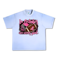 Grape Ice in october we wear pink with football Urban Heavy Tee - BarkalooDesign