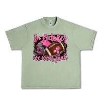 Oil Green in october we wear pink with football Urban Heavy Tee - BarkalooDesign