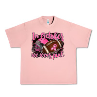 Salmon in october we wear pink with football Urban Heavy Tee - BarkalooDesign