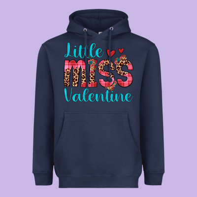 Little Miss Valentine Heavyweight Hoodie Designed By Jahusdesignshop