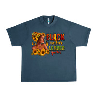 Midnight Navy Afro American black mother leader queen Urban Heavy Tee - RanaPortraitStore